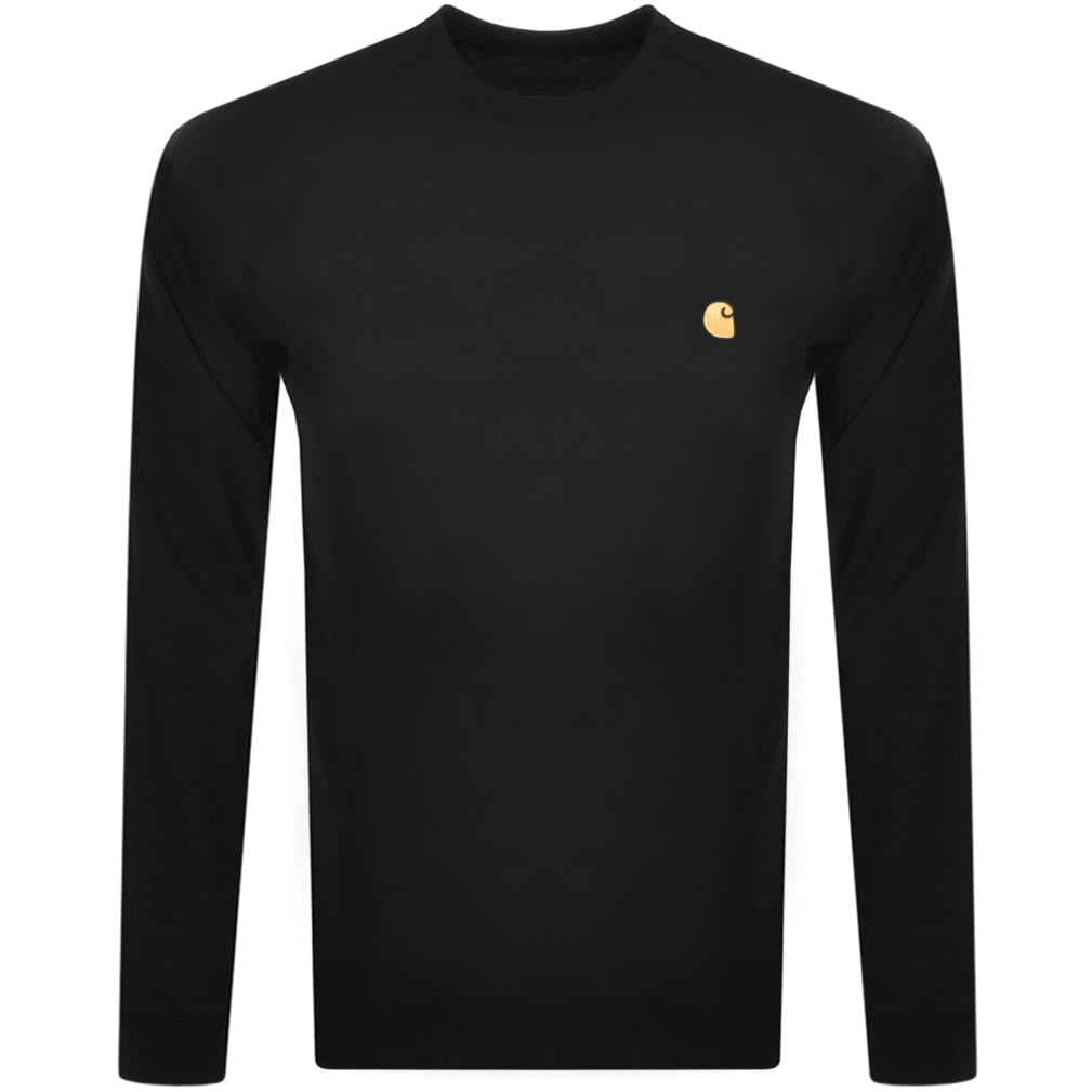Alternative Image for ProductCarhartt Script Chase Long Sleeved T Shirt Black1